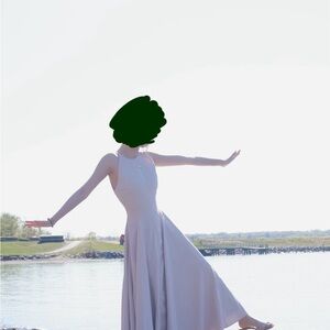 Elegant Lavender Sleeveless Maxi Dress